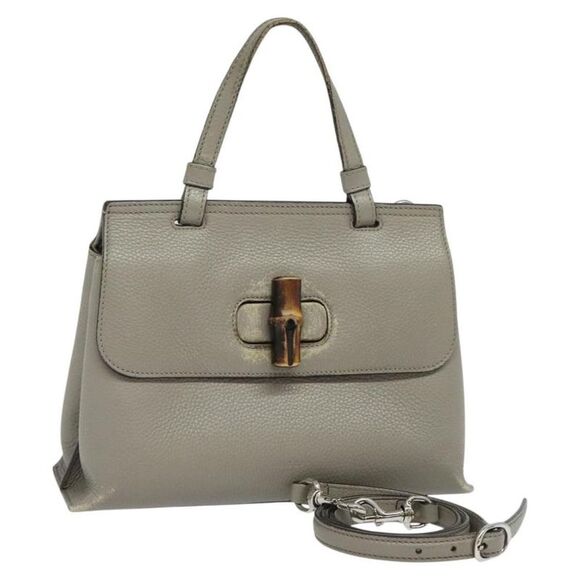 Pre Loved gucci Women Gray Handbags - Picture 1 of 8